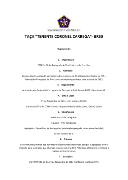 TAÇA “TENENTE CORONEL CARREGA”- BR50