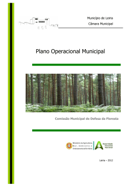 Plano Operacional Municipal - C&acirc;mara Municipal de Leiria