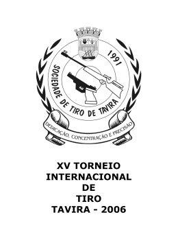Regulamento do XV Torneio International