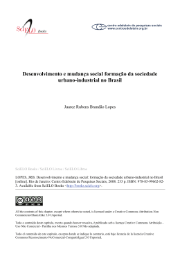 Desenvolvimento e mudan&ccedil;a social forma&ccedil;&atilde;o da