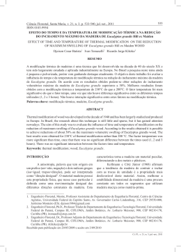 Efeito do tempo e da temperatura de modifica&ccedil;&atilde;o t&eacute;rmica na