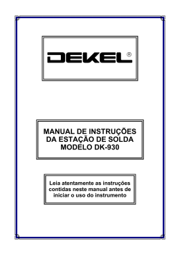 manual de instruções da estação de solda modelo dk-930
