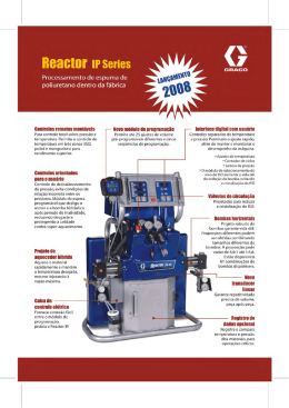 M&aacute;quina de Poliuretano Reactor IPH 25 e IPH 40 Com