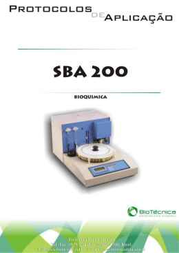 SBA 200 - Bioquímica