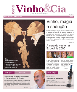 Vinhos - Jornal Vinho & Cia