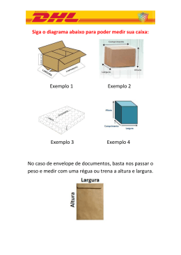 Siga o diagrama abaixo para poder medir sua caixa: Exemplo 1