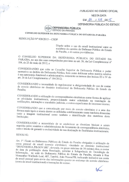 21/08/2015 - Defensoria P&uacute;blica do Estado da Para&iacute;ba