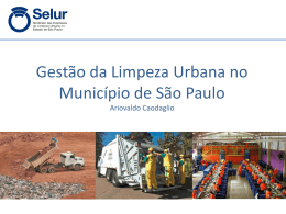 Gestão da Limpeza Urbana em São Paulo