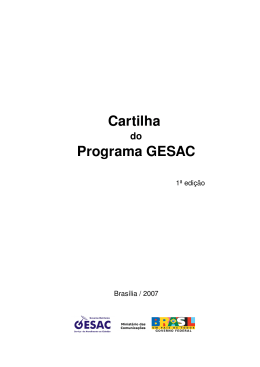 Cartilha Programa GESAC - Portal do Livro Aberto em CT&I