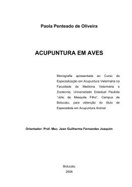 Acupuntura em Aves