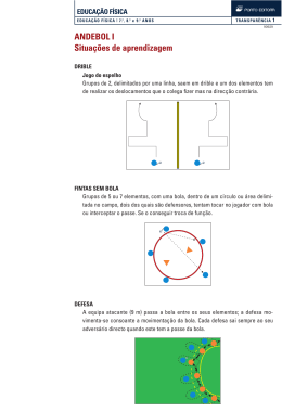 ANDEBOL I Situações de aprendizagem