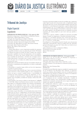 DI&Aacute;RIO DA JUSTI&Ccedil;A - Tribunal de Justi&ccedil;a de Santa Catarina