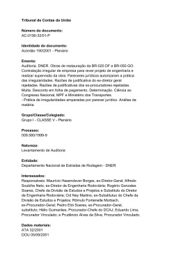 Ac&oacute;rd&atilde;o 190/2001 - Plen&aacute;rio Ement