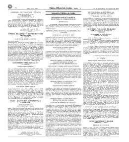 DOU-Aviso de Convoca&ccedil;&atilde;o