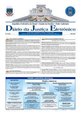 PODER JUDICIÁRIO ESTADUAL Órgãos Julgadores