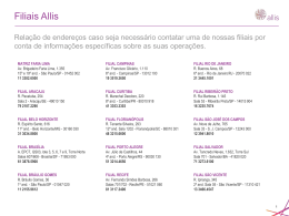 Filiais Allis