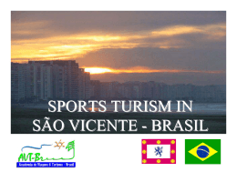 SPORTS TURISM IN SÃO VICENTE - BRASIL