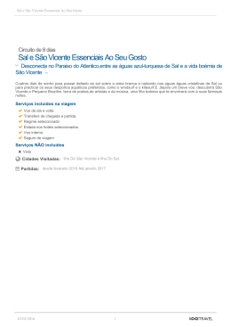 Sal e São Vicente Essenciais Ao Seu Gosto