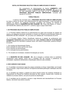 Edital - Agência de Notícias São Joaquim Online