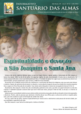 Espiritualidade e devoção a São Joaquim e Santa Ana