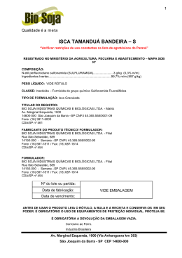 ISCA TAMANDU&Aacute; BANDEIRA &ndash; S