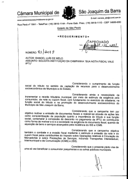 São Joaquim da Barra - Vereador Dr. Rangel