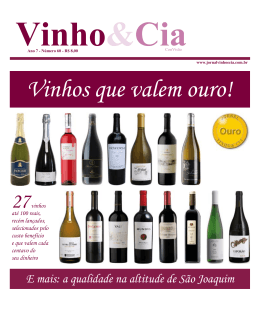 E mais: a qualidade na altitude de S&atilde;o Joaquim