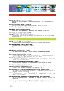 DIA DA CULTURA CIENT&Iacute;FICA | PROGRAMA