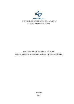 a pr&aacute;tica social no jornal escolar - UNISUL