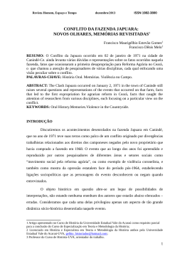 conflito da fazenda japuara