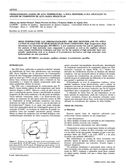 artigo cromatografia gasosa de alta temperatura: a