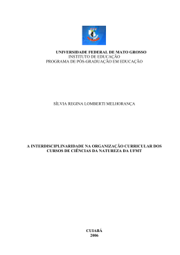 universidade federal de mato grosso instituto de educação