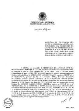 São Borja - Secretaria de Aviação Civil