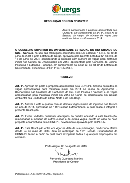 Resolução Consun nº 016/2013