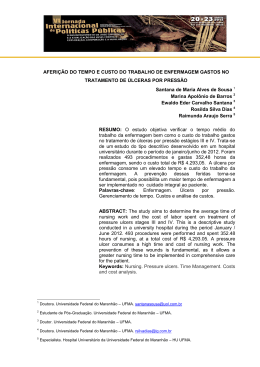 AFERI&Ccedil;&Atilde;O DO TEMPO E CUSTO DO TRABALHO DE