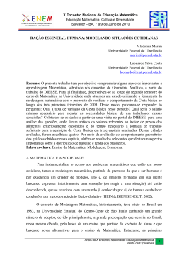 RA&Ccedil;&Atilde;O ESSENCIAL HUMANA: MODELANDO