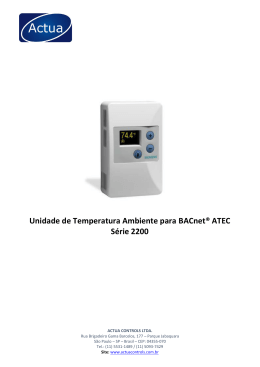 Unidade de Temperatura Ambiente para BACnet
