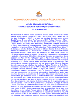AGLOMERADO URBANO CUIAB&Aacute;/V&Aacute;RZEA GRAND EE
