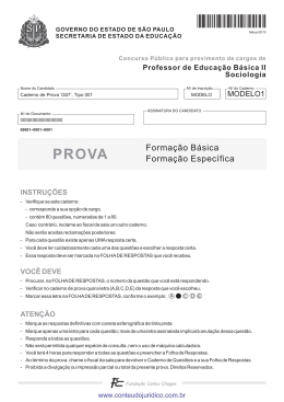 Forma&ccedil;&atilde;o B&aacute;sica Forma&ccedil;&atilde;o Espec&iacute;fica