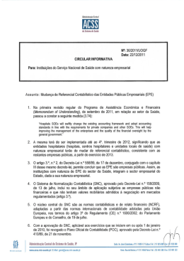 Circular Informativa N&ordm; 36 de 22/12/2011
