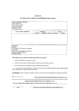 Anexo II Memo 67 Planilha de compra