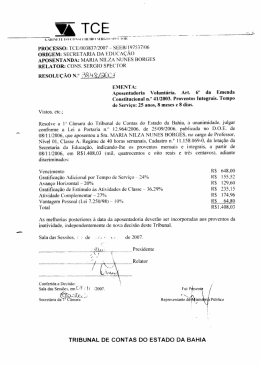 &Iacute;&Atilde; TCE M - Portal do Tribunal de Contas do Estado da Bahia