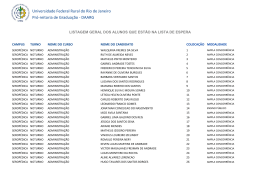Pr&oacute;‐reitoria de Gradua&ccedil;&atilde;o ‐ DAARG Universidade Federal