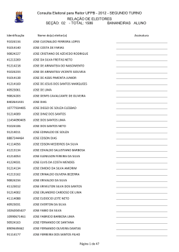 Consulta Eleitoral para Reitor UFPB - 2012
