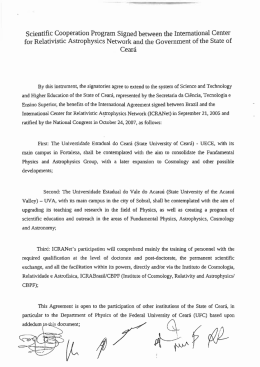 Scientific Cooperation Program Signed between the