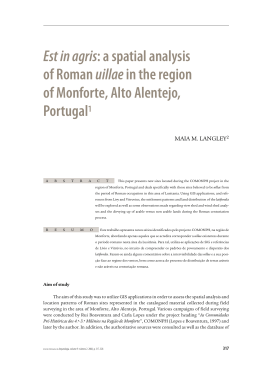 Est in agris: a spatial analysis of Roman uillaein the region of