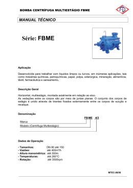 S&eacute;rie: FBME - Site Fabricadora de Bombas