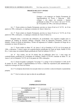 Projeto de Lei n&ordm; 339/2013 - banco de dados de processo legislativo