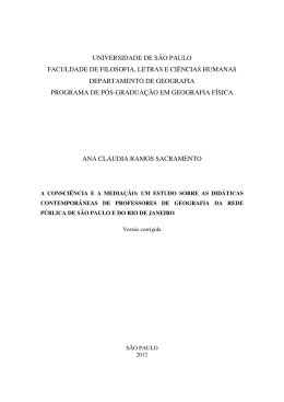 A consci&ecirc;ncia e a media&ccedil;&atilde;o: um estudo sobre as did&aacute;ticas