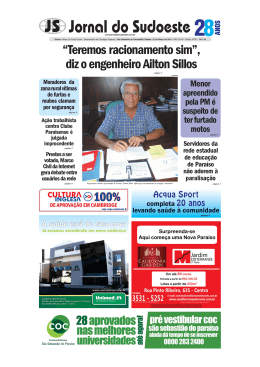 &ldquo;Teremos racionamento sim&rdquo;, diz o engenheiro Ailton Sillos